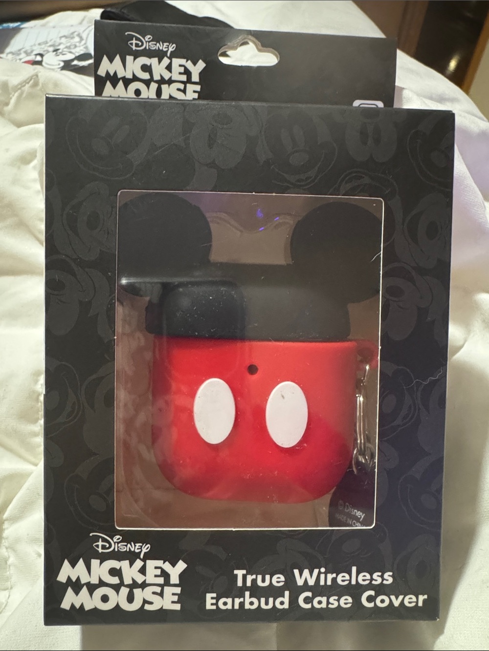 Disney Mickey Mouse Earbud Case Cover - Red, Black, White
